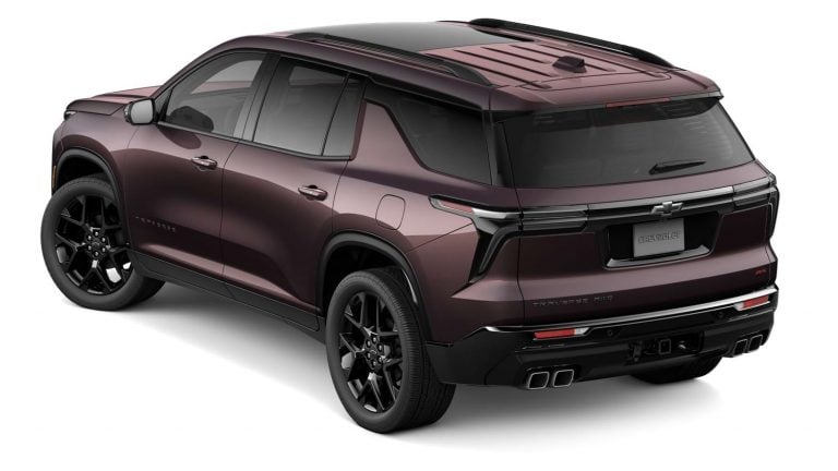 2024 Chevrolet Traverse – GXK Stardust Metallic – Exterior 003 – Rear ...