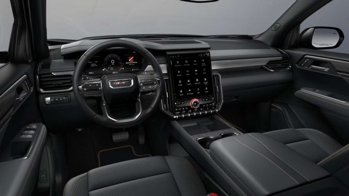 GMC Acadia AT4 interior.
