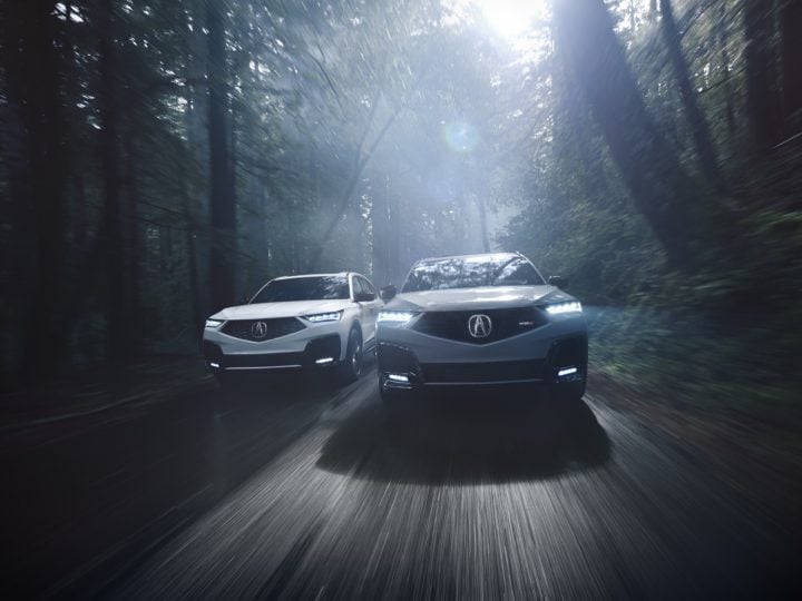 The front end of the refreshed 2025 Acura MDX.