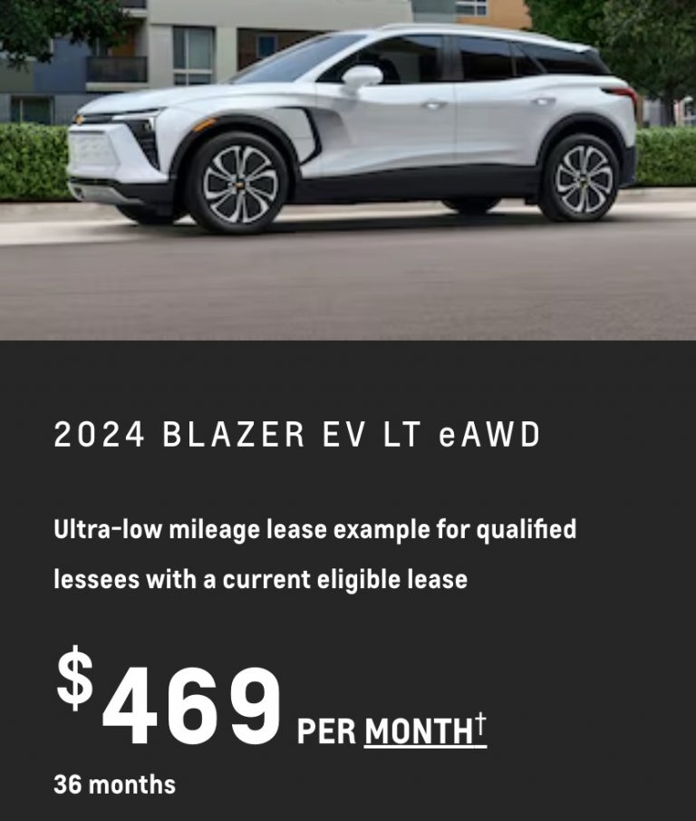 Chevy Blazer EV Lease Available In April 2024