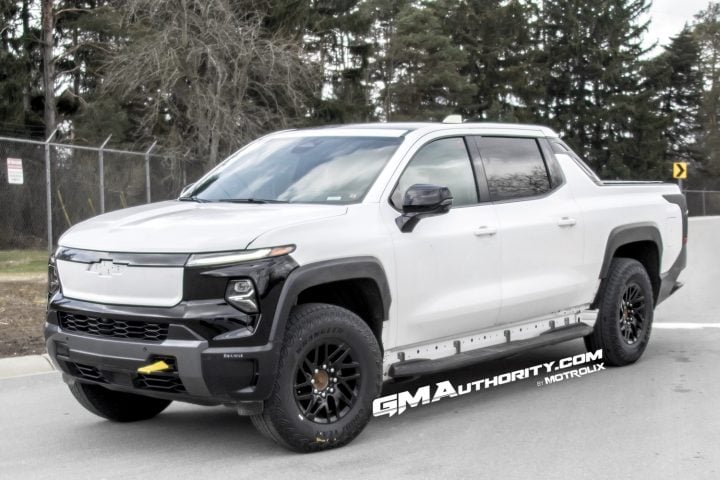 A Chevy Silverado EV Trail Boss prototype.