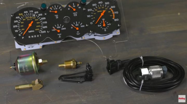 The Classic Instruments GM G-Body Gauge Cluster kit.