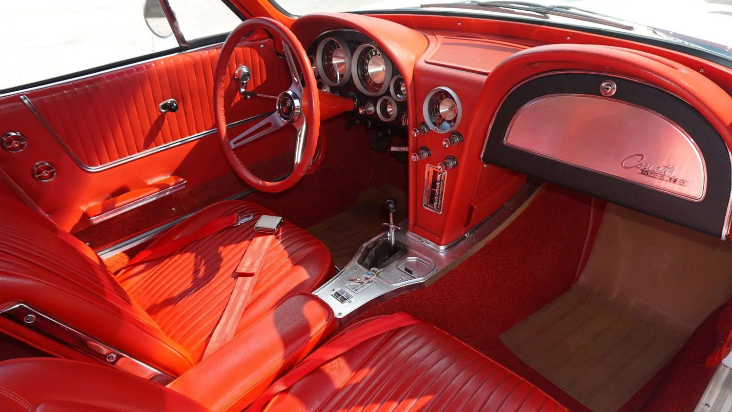 1963 Chevrolet Corvette SWC – interior 005 – Bring a Trailer – Ermine ...