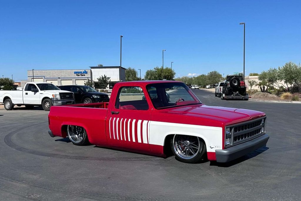 Red Velvet 1985 Chevy C10 Build Packs LS3 V8: Photos