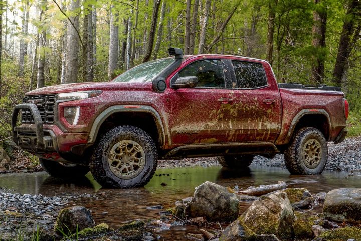 The production start of the 2025 GMC Canyon will being later than intially scheduled. Shown here is the GMC Canyon AT4X AEV Edition.