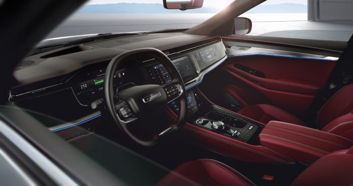 Cockpit view of the 2024 Jeep Wagoneer S Launch Edition.