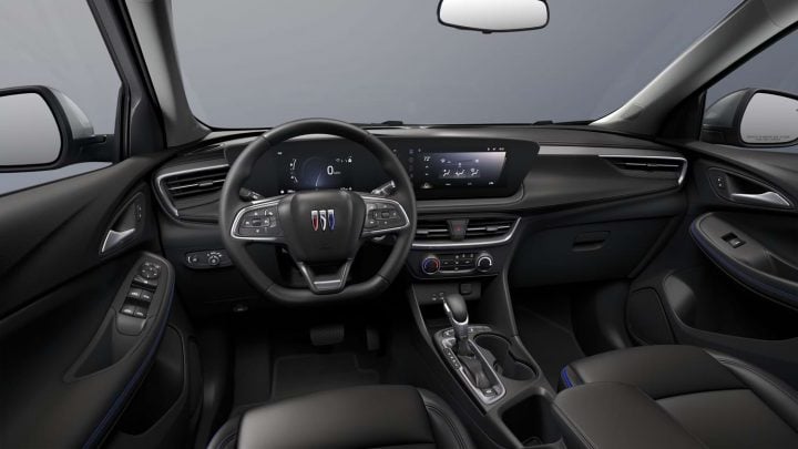Cockpit view of the 2025 Buick Encore GX. 