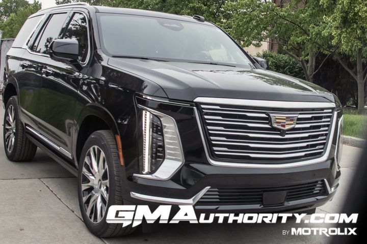 The front end of the refreshed 2025 Cadillac Escalade.