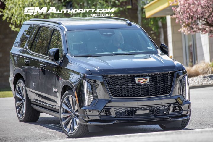 The exterior of the refreshed 2025 Cadillac Escalade.