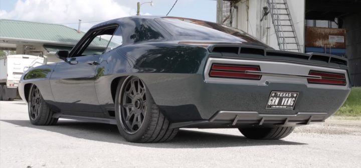 A custom 1969 Pontiac Firebird with a top speed over 200 mph.