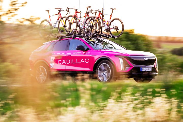 Cadillac Lyriq Is A Support Vehicle In The Tour De France