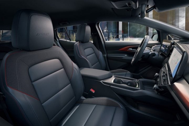 Seating view of the 2025 Chevy Equinox EV.