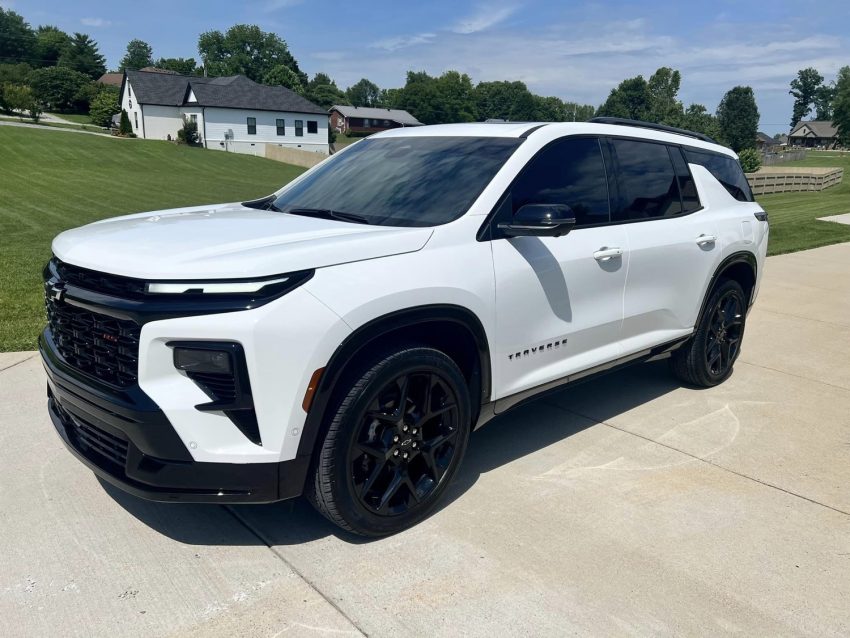 The 2024 Chevy Traverse Looks Good With Tint And Tuxedo Wrap