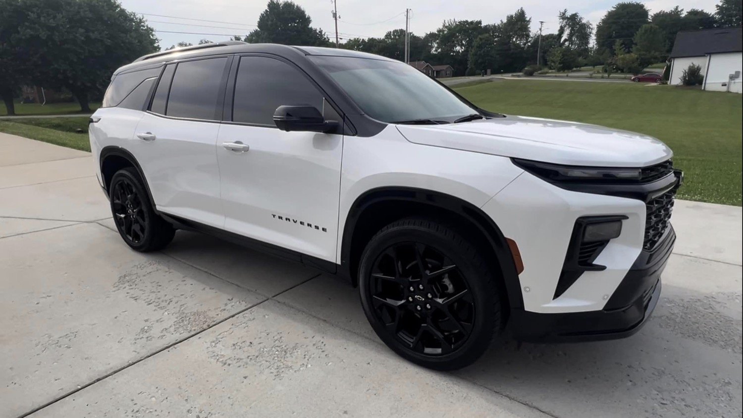 The 2024 Chevy Traverse Looks Good With Tint And Tuxedo Wrap