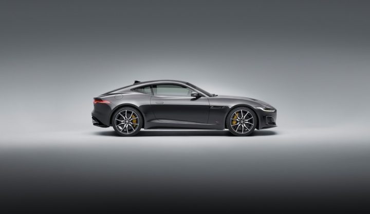 Side profile of the Corvette rival, Jaguar F-Type.