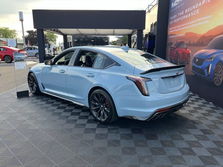 The rear end of the Cadillac CT5-V Blackwing.