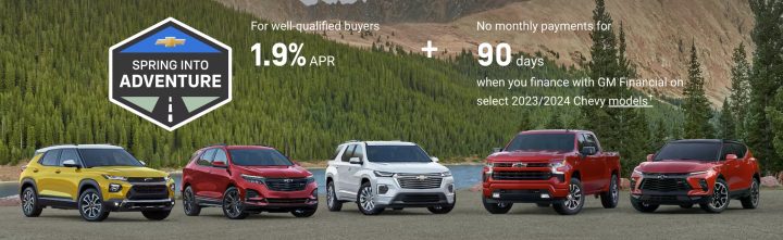 Chevy Colorado discount offers are available as the Chevy Spring Into Adventure sales event continues during June 2024.