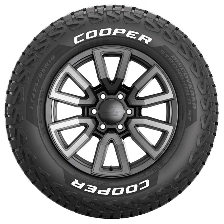 Photo of the Goodyear Cooper Discoverer Stronghold AT all-terrain tire.