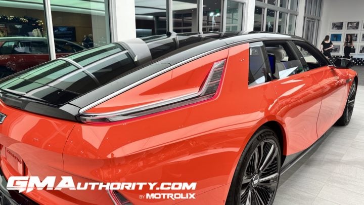 The rear end of the Cadillac Celestiq.