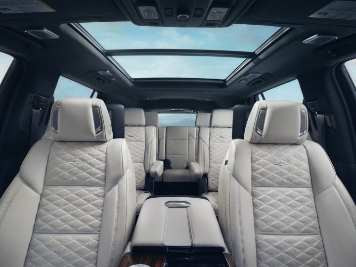 Interior view of the 2025 Cadillac Escalade.