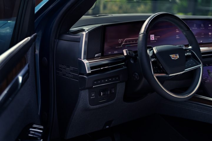 The interior of the 2025 Cadillac Escalade.