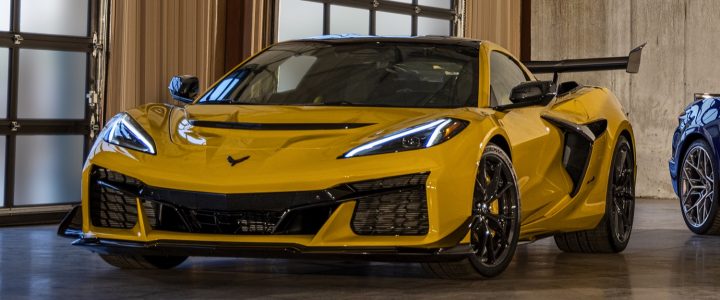 2025 Corvette ZR1 press photo without wheel arch trim piece.