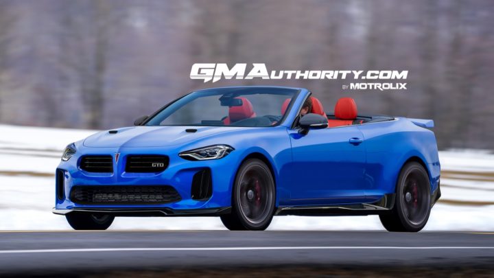 A modern Pontiac GTO Convertible rendering by GM Authority.