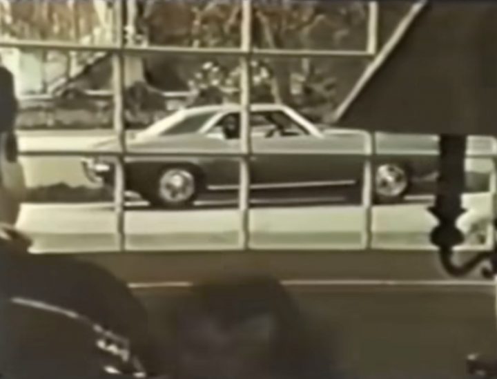 Screenshot from a vintage Chevy Camaro advertisement.