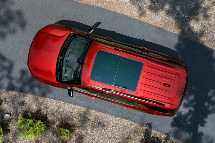 The top-down view of the third-generation Chevy Traverse.
