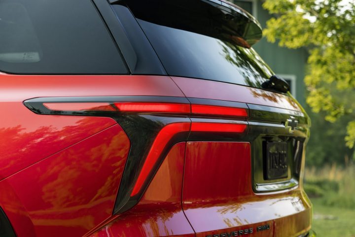 The taillight on the 2024 Chevy Traverse.
