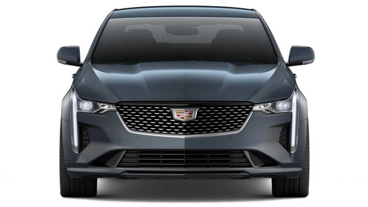 Front view of the 2025 Cadillac CT4.