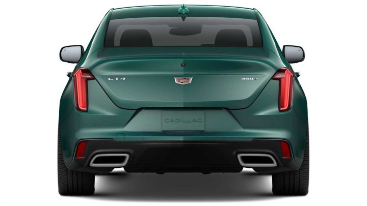 Rear view of the 2025 Cadillac CT4.