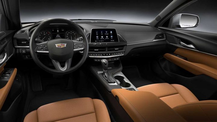 Cockpit view of the 2025 Cadillac CT4.