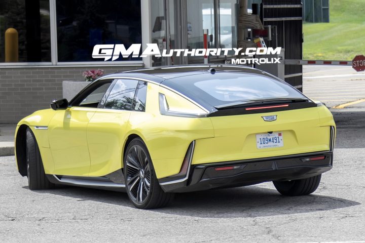 Cadillac Celestiq rear three-quarter angle.