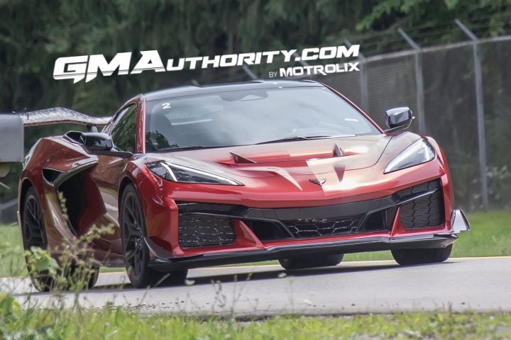 The 2025 Corvette ZR1 in Red Mist Metallic Tintcoat paint.
