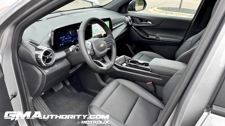 The interior of the 2025 Chevy Equinox, a competitor for the Toyota RAV4.