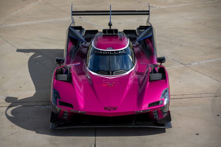 The Cadillac V-Series.R in a special pink livery.