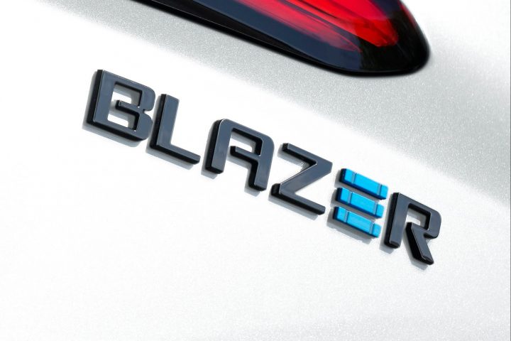 Badging on the Chevy Blazer EV.