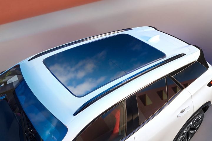 Sunroof view of the 2026 Chevy Blazer EV.
