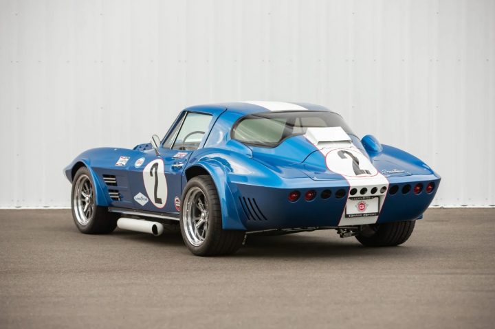 C2 Corvette Grand Sport replica rear three-quarter angle.