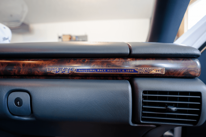 1995 Chevy Monte Carlo Z34 Brickyard 400 Pace Car plaque.