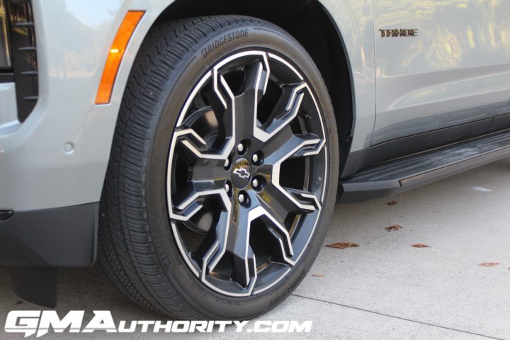 A 24-inch wheel on the 2025 Chevy Tahoe.