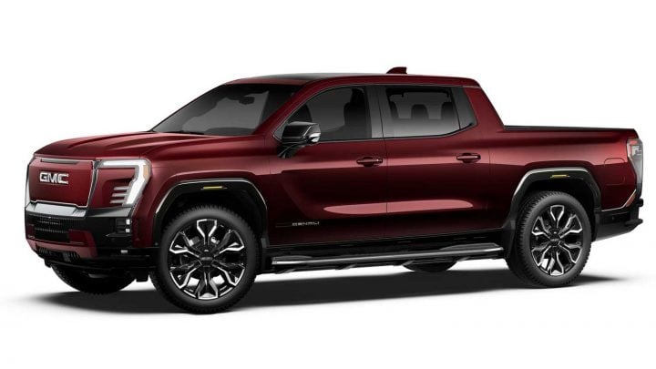 Side view of the 2025 GMC Sierra EV.