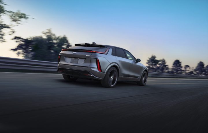 The rear end of the 2026 Cadillac Lyriq-V.