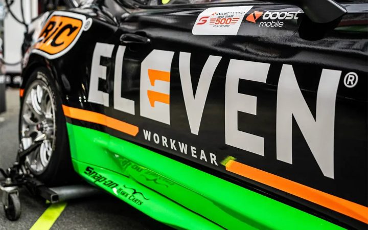 Close-up of Jack Le Brocq's No. 9 Supercars Chevy Camaro.