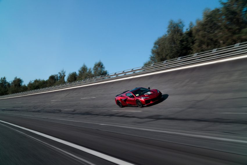 2025 Chevy Corvette ZR1 testing in Germany.