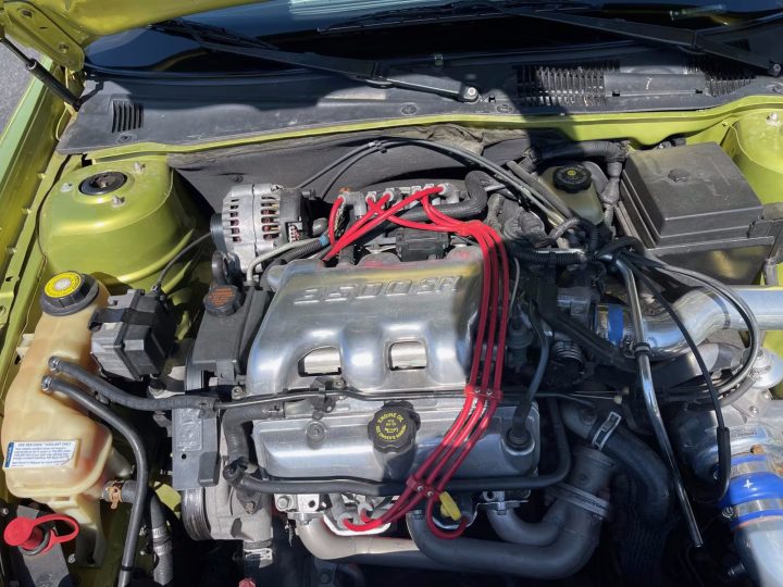 1997 Chevy Malibu Cruiser concept engine bay.