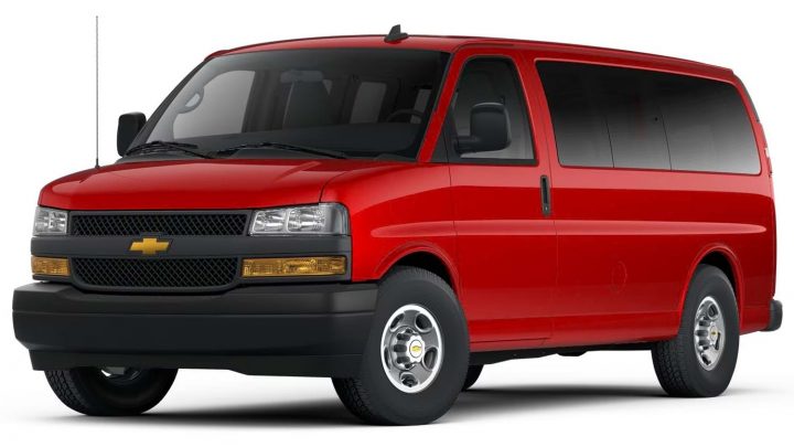 The exterior of the 2025 Chevy Express.