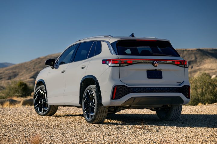 2025 Volkswagen Tiguan rear three quarter angle.
