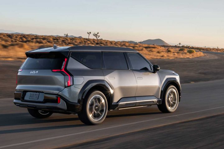 2026 Kia EV9 GT driving.